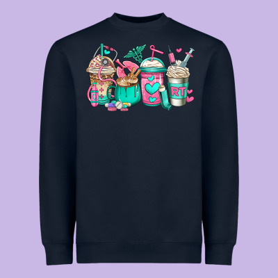 Rt Respiratory Therapist Coffee Cups Heavyweight Sweatshirt Designed By Jasminsmagicworld