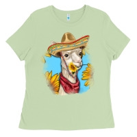 Matcha Sombrero Llama Ladies Tee - RanaPortraitStore