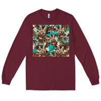 Burgundy western cowhide sunflower baby cow Long Sleeve Tee - BarkalooDesign