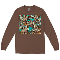 Chestnut western cowhide sunflower baby cow Long Sleeve Tee - BarkalooDesign