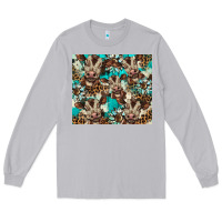 Moon Dust western cowhide sunflower baby cow Long Sleeve Tee - BarkalooDesign