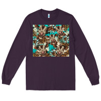 Plum western cowhide sunflower baby cow Long Sleeve Tee - BarkalooDesign