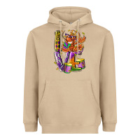 Mushroom Mardi Gras love Heavyweight Hoodie - LillyAllenDesigns
