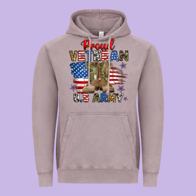 Proud Veteran U.s Army Vintage Hoodie Designed By Ranaportraitstore