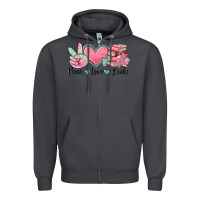 Smoke peace love books Zipper Hoodie - MaliasSmallBusiness