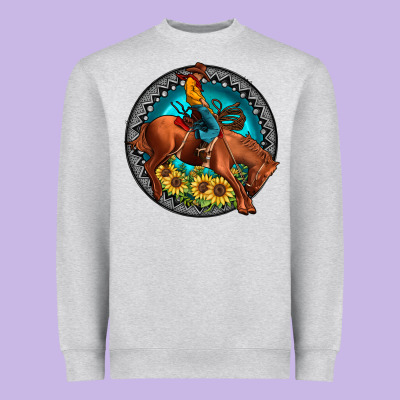 Gemstone Rodeo Heavyweight Sweatshirt Designed By Jahusdesignshop