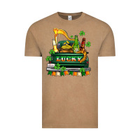 Vintage Coffee lucky truck with flags and beers Vintage Tee - AdoDesignShop