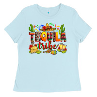 Baby Blue tequila tribe Ladies Tee - RanaPortraitStore