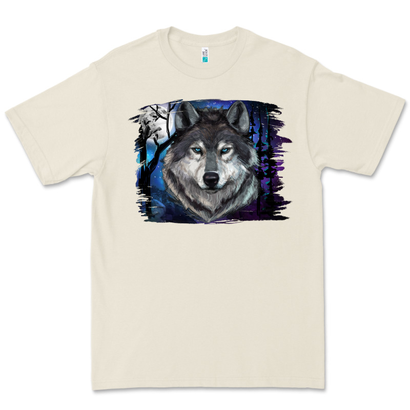 Wolf And Full Moon Premium Tee by RanaPortraitStore | Teevron
