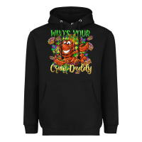 Black Who's your craw daddy Mardi Gras Heavyweight Hoodie - LillyAllenDesigns