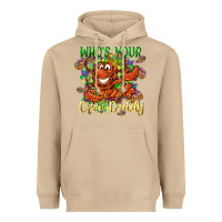 Mushroom Who's your craw daddy Mardi Gras Heavyweight Hoodie - LillyAllenDesigns