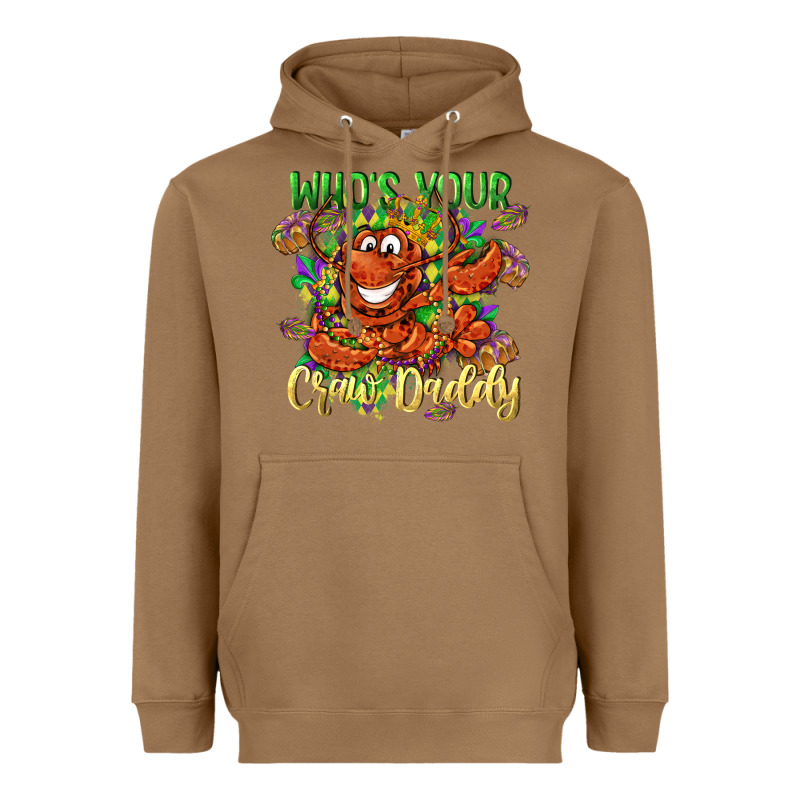 Who's Your Craw Daddy Mardi Gras Heavyweight Hoodie by LillyAllenDesigns | Teevron