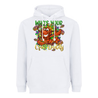 White Who's your craw daddy Mardi Gras Heavyweight Hoodie - LillyAllenDesigns