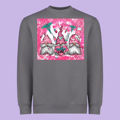 Nurse Life Gnomes Heavyweight Sweatshirt Designed By Jasminsmagicworld