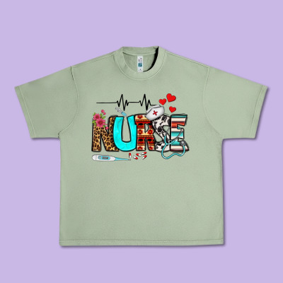 Western Nurse Urban Heavy Tee Designed By Bundleandbundleshop