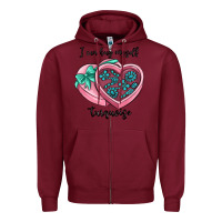 Burgundy i can buy myself turquoise Zipper Hoodie - MaliasSmallBusiness