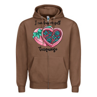 Chestnut i can buy myself turquoise Zipper Hoodie - MaliasSmallBusiness