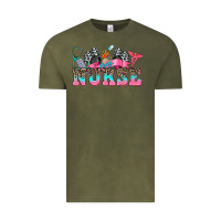 Vintage Olive nurse with race and  equipment Vintage Tee - AdoDesignShop