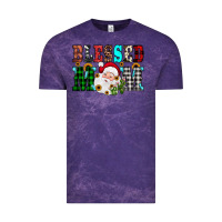 Cloud Purple blessed mom christmas Vintage Tee - JahusDesignShop
