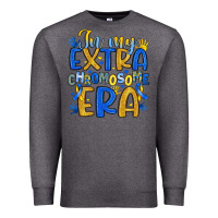 Charcoal Heather in my extra chromosome era Premium Sweatshirt - Artiststas