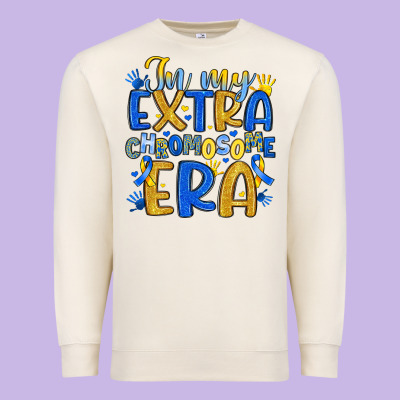 In My Extra Chromosome Era Premium Sweatshirt Designed By Artiststas