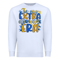 White in my extra chromosome era Premium Sweatshirt - Artiststas