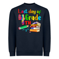 Navy last day of fourth grade Heavyweight Sweatshirt - Artiststas