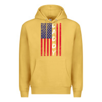 Antique Gold Daddy American Flag Premium Hoodie - Bettercallsaul