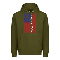 Army Green Daddy American Flag Premium Hoodie - Bettercallsaul