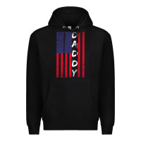 Black Daddy American Flag Premium Hoodie - Bettercallsaul