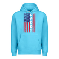 Ocean Blue Daddy American Flag Premium Hoodie - Bettercallsaul