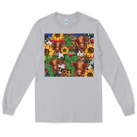 Moon Dust western cactus sunflower highlands cow Long Sleeve Tee - BarkalooDesign
