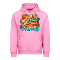 Fuchsia Pink count your blessings Urban Hoodie - CowGirlArtShop