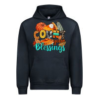 Navy count your blessings Urban Hoodie - CowGirlArtShop