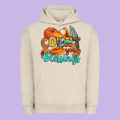 Count Your Blessings Urban Hoodie Designed By Cowgirlartshop