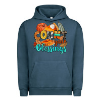 Pigment Midnight Navy count your blessings Urban Hoodie - CowGirlArtShop