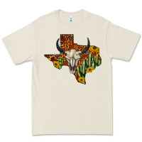 Bull Skull Texas Map Western Premium Tee | Teevron