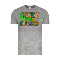 Cloud Rock lucky and blessed with coins and shamrocks Vintage Tee - AdoDesignShop