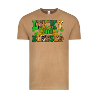 Vintage Camel lucky and blessed with coins and shamrocks Vintage Tee - AdoDesignShop