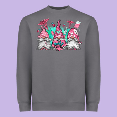Nurse Gnomes Heavyweight Sweatshirt Designed By Jasminsmagicworld