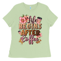 Matcha life begins after coffee Ladies Tee - JahusDesignShop