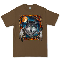 Cacao wolf and feathers Premium Tee - RanaPortraitStore