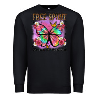 Black free spirit dream on dreamer Premium Sweatshirt - Artiststas