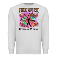 Dove Grey free spirit dream on dreamer Premium Sweatshirt - Artiststas