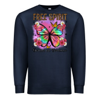 Navy free spirit dream on dreamer Premium Sweatshirt - Artiststas
