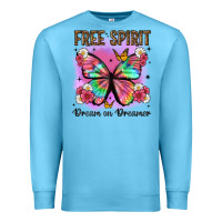 Ocean Blue free spirit dream on dreamer Premium Sweatshirt - Artiststas