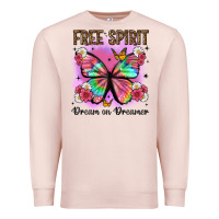 Pale Pink free spirit dream on dreamer Premium Sweatshirt - Artiststas