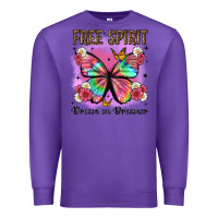 Purple free spirit dream on dreamer Premium Sweatshirt - Artiststas