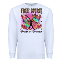 White free spirit dream on dreamer Premium Sweatshirt - Artiststas