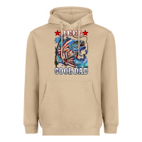 Mushroom Reel Cool Dad Bass 4th of July Heavyweight Hoodie - LillyAllenDesigns